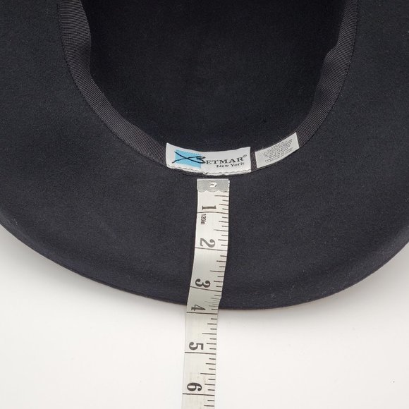 Betmar New York Wool Hat Satin & Feathers Hat Band - Picture 12 of 16